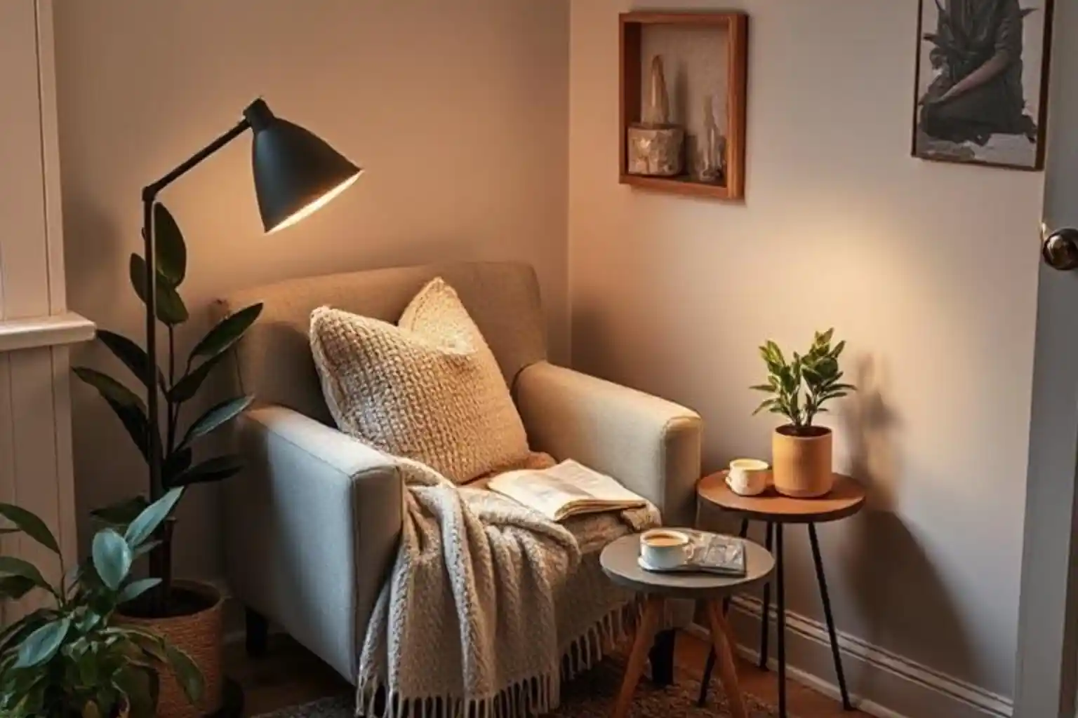 Un rincón que nos invite a desconectar, relajarnos y recargar energías. Un lugar donde leer, tomar un té, escribir, meditar o simplemente estar en calma.